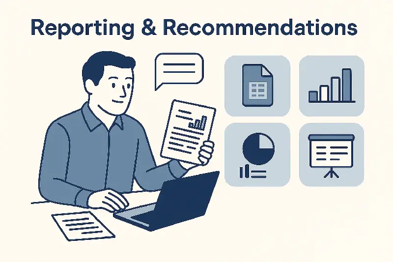 technical seo audit: Reporting & Recommendations